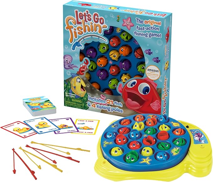 Amazon Exclusive Bonus Edition Let's Go Fishin' with Lucky Ducks MAM Card Game | 1-4 Players, Ages 4+