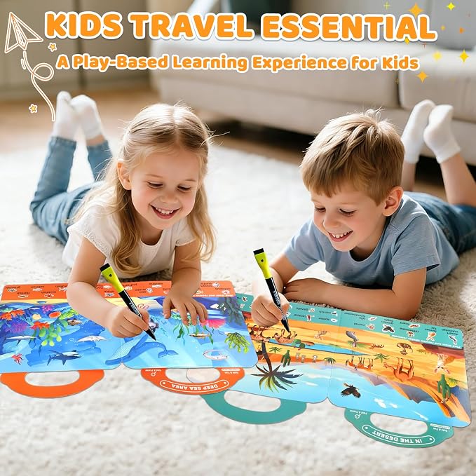 Search and Find Activity Books for Kids Ages 3-5, Toddler Toys Travel Game | Busy Book for Car Airplane Road Trip, Preschool Learning Activities, Educational Seek Activity Christmas Birthday Gifts