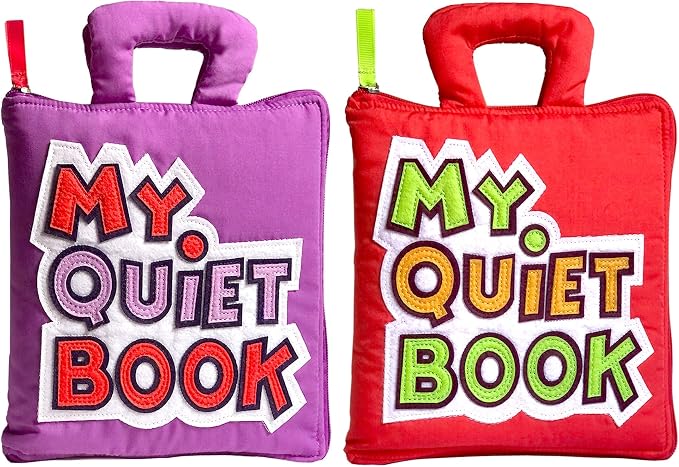 My Quiet Book for Toddlers (Pack of 2) - Travel Essentials for Toddlers 1-3