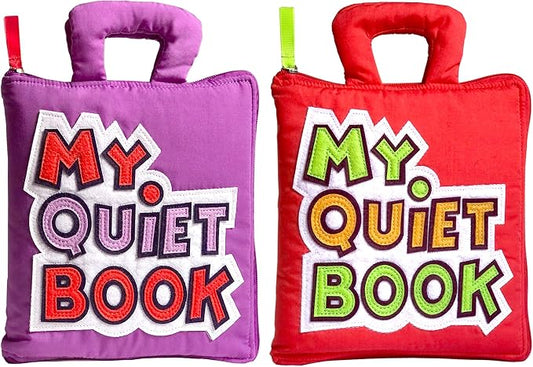 My Quiet Book for Toddlers (Pack of 2) - Travel Essentials for Toddlers 1-3