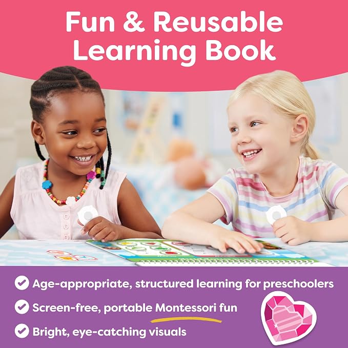 3 Year Old Girl Gifts - Montessori Busy Book For Toddlers 3-5, 4 Year Old Girl Birthday Gifts, Princess Dress Up Unicorn Toys for Girls - Preschool Learning Activities, Toddler Travel Toys for Girls