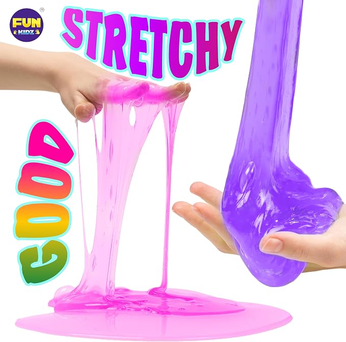 33 Cups Jumbo Slime Kit for Kids, FunKidz Premade Ultimate Slime Pack to DIY Soft, Cloud, Clear, Butter, Glitter, Glow in Dark Slime Making Kit Party Favors Gift Toys for Girls and Boys