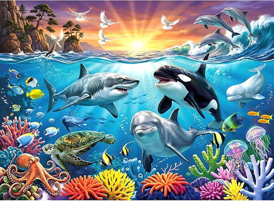 Puzzles for Kids Ages 6-8, 200 Piece Jigsaw Puzzles for Kids-Ocean World | 200 Piece Jigsaw Puzzles for Kids Ages 6-12 Year Old and Adults.Colorful Children Puzzles for Girls and Boys Educational Toys