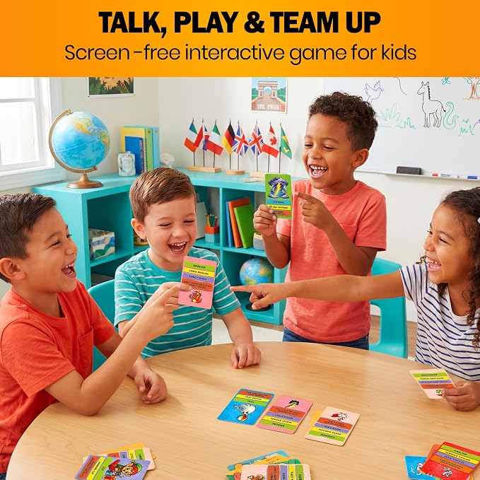 Charades Games for Kids 8-12 and Adults - Family Board Game for Kids 6-8 | 200 Acting and Explaining Cards with Timer - Express & Guess - Fun Card Games for Family Night and Travel