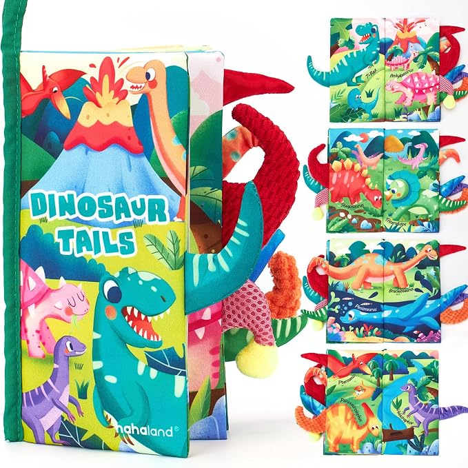 hahaland Baby Books 0-6-12 Months,Infant Tummy Time Sensory Toys | Touch Feel Book Gifts for Boy Girl 0-3 Month Learning Toy Baby Birthday Easter Basket Stuffers 1PCS