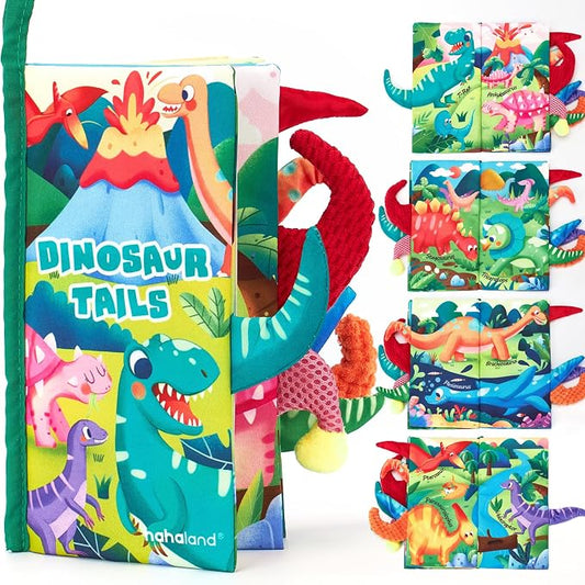 hahaland Baby Books 0-6-12 Months,Infant Tummy Time Sensory Toys | Touch Feel Book Gifts for Boy Girl 0-3 Month Learning Toy Baby Birthday Easter Basket Stuffers 1PCS