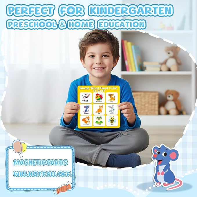 Magnetic Feature Matching Game Set with 4 Sortiing Mats, Memory Game for Kids Ages 2-4, Toddlers Sorting Toys for Kids 3 4 5, Special Education Classroom Supplies