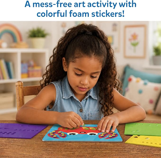 Skillmatics Foam Sticker Art Activity – Under The Ocean, Mess-Free Fun | 800+ 3D Foam Stickers, DIY Felt Craft Kits for Kids, Gifts for Girls & Boys Ages 3, 4, 5, 6, 7