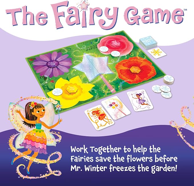 Peaceable Kingdom The Fairy Match Game - an Enchanting Board Game for 2-6 Kids Ages 5+ | Enchanting matching game—collect fairy cards and race to fill your garden. Builds memory and matching, ages 5+
