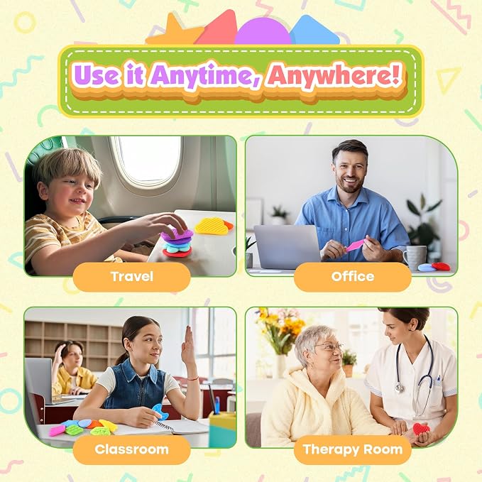 Squishy Fidget Toy Kids Toddlers: 12Pcs Soft Textured Sensory Toys for ADHD | Sensory Fidget Toys for Autistic Children, Classroom Calming Fidgets for Autism, Baby Travel Essential Squeeze Gifts Girl Boy