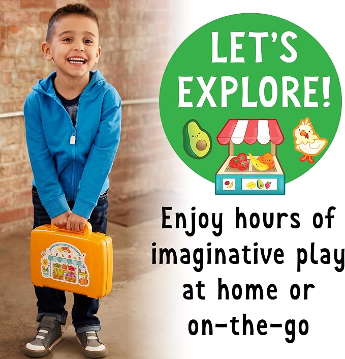 Creativity for Kids Sensory On The Go: Farmers Market - Preschool and Toddler Learning Sensory Kit, Sensory Bin Toddler Activities for Ages 3-5+