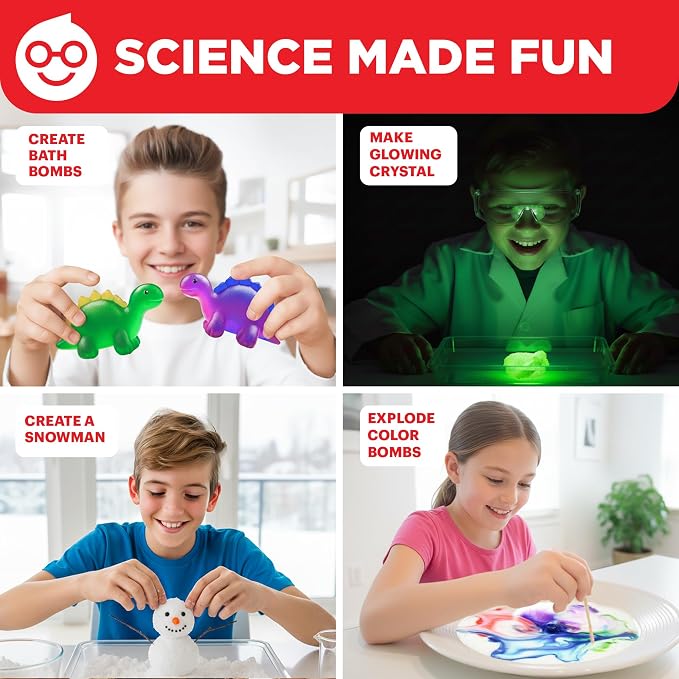 Doctor Jupiter Super Science Experiments Kit for Kids Ages 8+ | Science Kits for Kids Ages 8-12, Birthday Gift Ideas for Boys & Girls 8, 9, 10, 11, 12 Year Olds, STEM Educational Toys