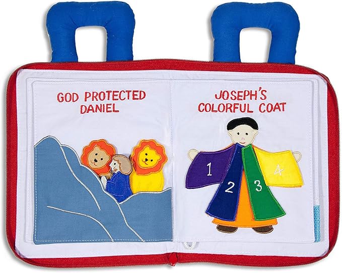 My Growing Season My Bible Quiet Book Interactive Fabric Activity for Kids | Educational Christian Toy for Toddlers & Preschoolers | Travel-Friendly and Sensory-Rich Soft Book