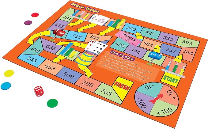Junior Learning JL425 Math Board Games, Multi