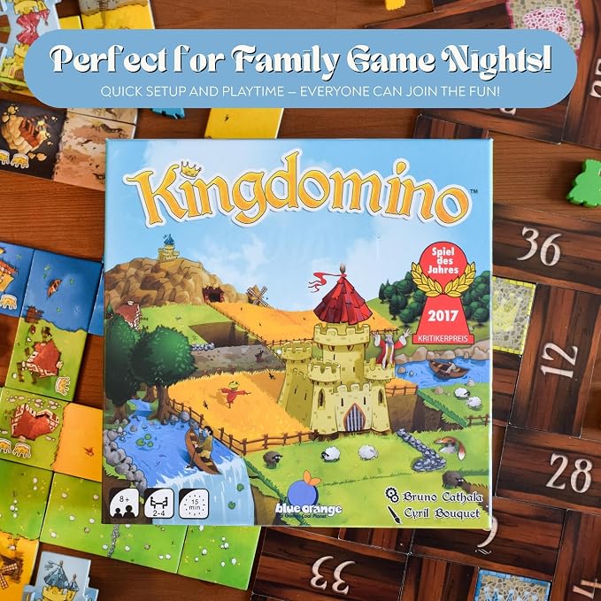 Blue Orange Games Kingdomino Award Winning Family Strategy Board Game, 2-4 players