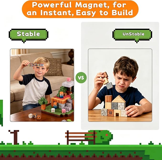 Magnetic Blocks for Kids Ages 3-8, 100PCS STEM Magnetic Building Cubes, Montessori Construction Toys for Boys Girls, Creative Educational Building Set, Birthday