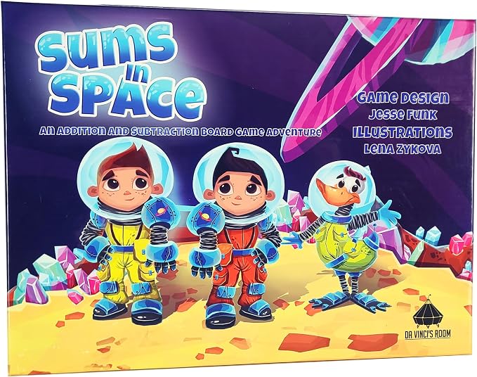 Sums in Space - Addition and Subtraction Math Games for Kids 5-7 | Practice Addition, Subtraction, Odds, Evens, Greater than Less Than and Cooperative Strategy For Kindergarten and 1st Grade