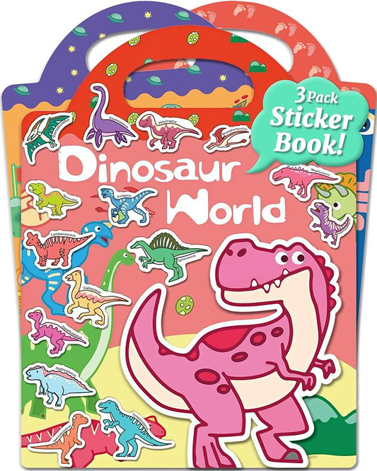 Benresive Reusable Sticker Book for Toddlers, Stickers for Kids, Travel Toy | Toddler Toys, Boys Girls Birthday Gifts, Airplane & Road Trip Essentials Kids, No Mess Waterproof Toddler Crafts Activities