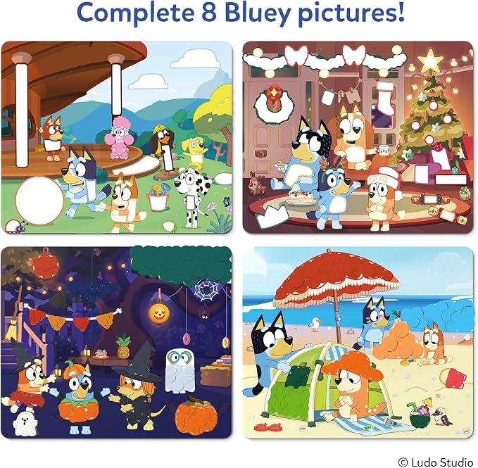 Skillmatics Dot It Bluey – Sticker Art, Travel Toy, Craft Kit for Kids | 500+ Stickers, Craft Kits, Bluey, Bingo and Friends, DIY Activity for Toddlers, Gift for Boys & Girls Ages 3, 4, 5, 6, 7