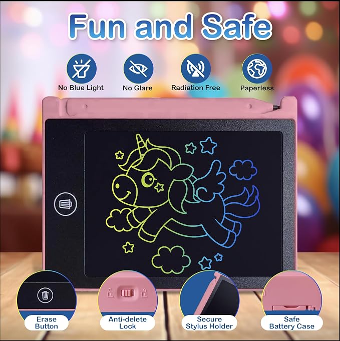 Playtapus Mini LCD Writing Tablet for Kids, 24 Pack – 4.5" Reusable Doodle Boards, Non-Candy Party Favors, Goodie Bag Fillers, Classroom Prizes, Screen-Free Travel Toys for Boys & Girls Ages 3-8