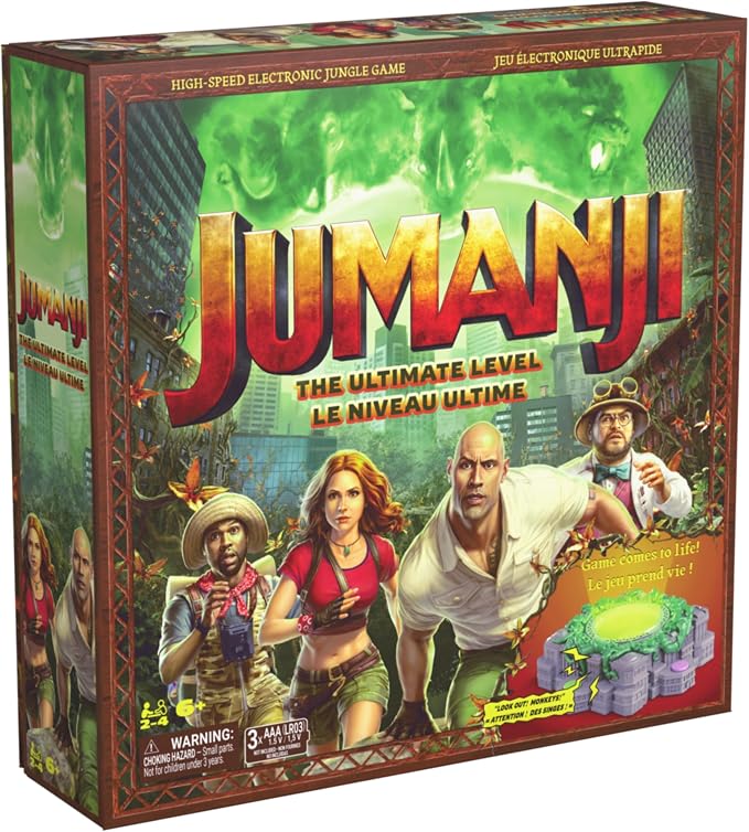 Spin Master Games Jumanji: The Ultimate Level Electronic Board Game | High-Speed Survival Strategy Game, Follow Electronic Commands To Avoid Jungle Hazards, For 2-4 Players, Ages 6 & Up