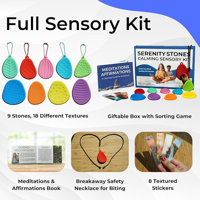 9 Chewies for Kids Sensory Chew Toys for Autistic Children, Chewy Toys for Sensory Kids with Autism Sensory Products, Chewys for Autism Kids, Sensory Toys for Kids with Autism Chewy Necklace