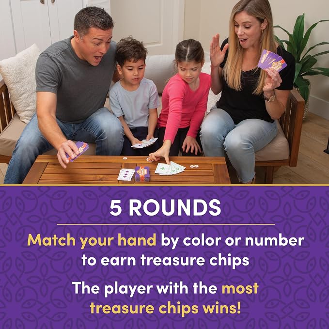 Five Crowns JR Rummy Style Card Game for Kids, Cards for Family Game Night | Family Game Night, Travel Games, Screen-Free, Holiday Game, Playing Cards, Kids Card Game, 5 Year Old