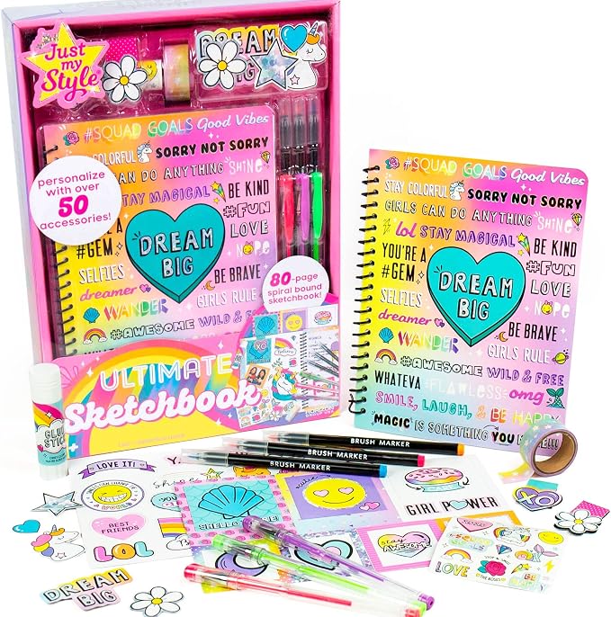 Just My Style My Mer-Mazing Sketchbook by Horizon Group USA, Oil Pastel