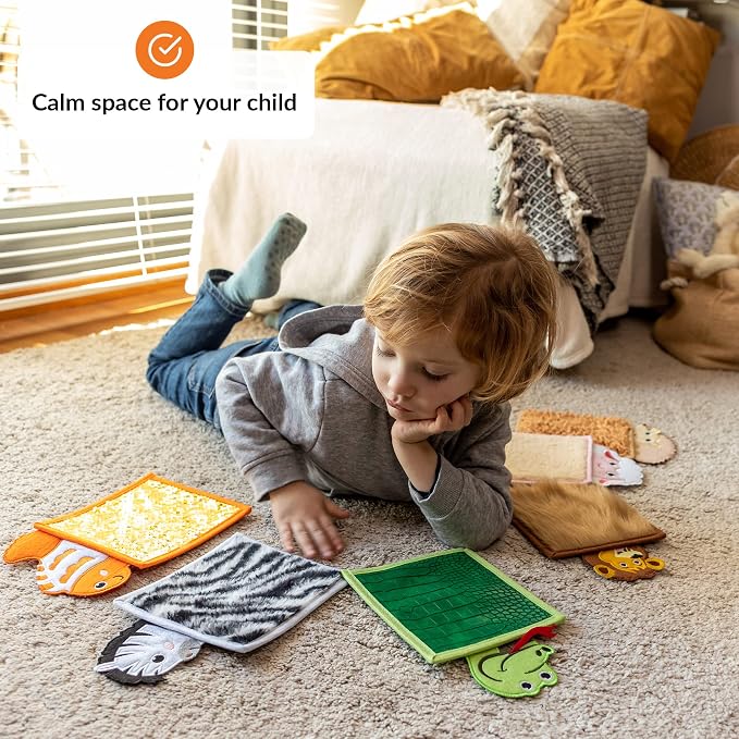 ODOXIA Sensory Mats for Autistic Children | Sensory Tiles for Kids | Wall Panel | Animals | Sensory Toys | Room Equipment | Disorder Toys for Tactile Play