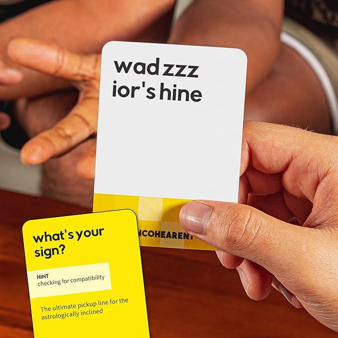 Incohearent by Relatable – Guess the Gibberish Party Game for Adults, Funny Card Game Activity for Groups, Bachelorette Party Favorite, Summer Fun for Game Night, Travel-Friendly with 300 Cards