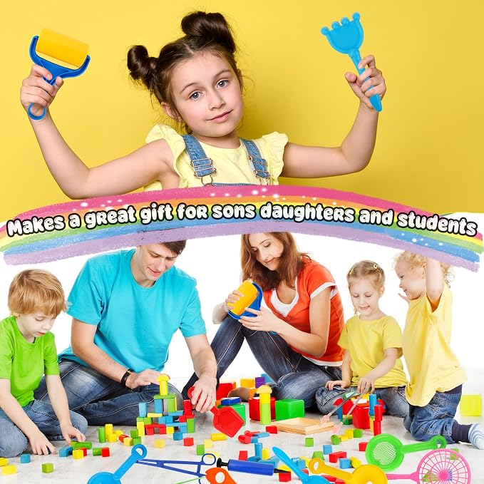 12 Pieces Fine Motor Skills Handy Scooper Set Sensory Bin Tools Sensory Tools Sensory Bin Filler Toy Set Matching Game for Kids Sorting Counting Preschool Early Skill Education Train Development