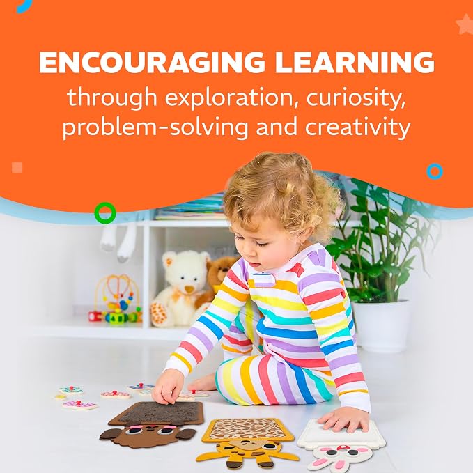 Sensory Zoo Buddies: 8-Pack Sensory Mats for Kids | Sensory Toys for Kids with Autism | Sensory Toys for Autistic Children