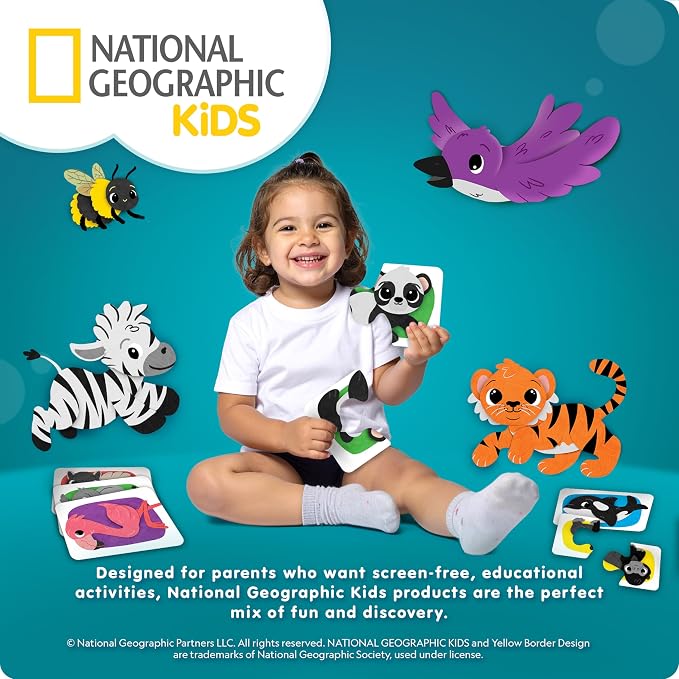 National Geographic Kids Submarine Busy Board for For 1+ Year Old | Toddler Sensory Board, Activity Board, 15+ Interactive Elements, Fine Motor Skills, Cause & Effect Play