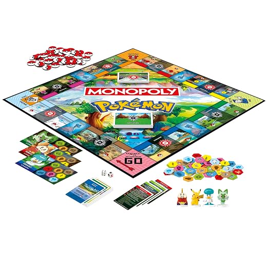 Monopoly Pokémon Edition Board Game | Ages 8 and Up | 2 to 4 Players | Kids Games for Pokémon Fans | Fun Family Games| 45 Mins. Avg.