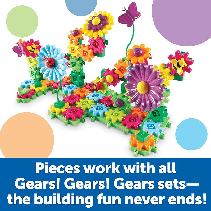 Learning Resources Gears Build & Bloom Building Set