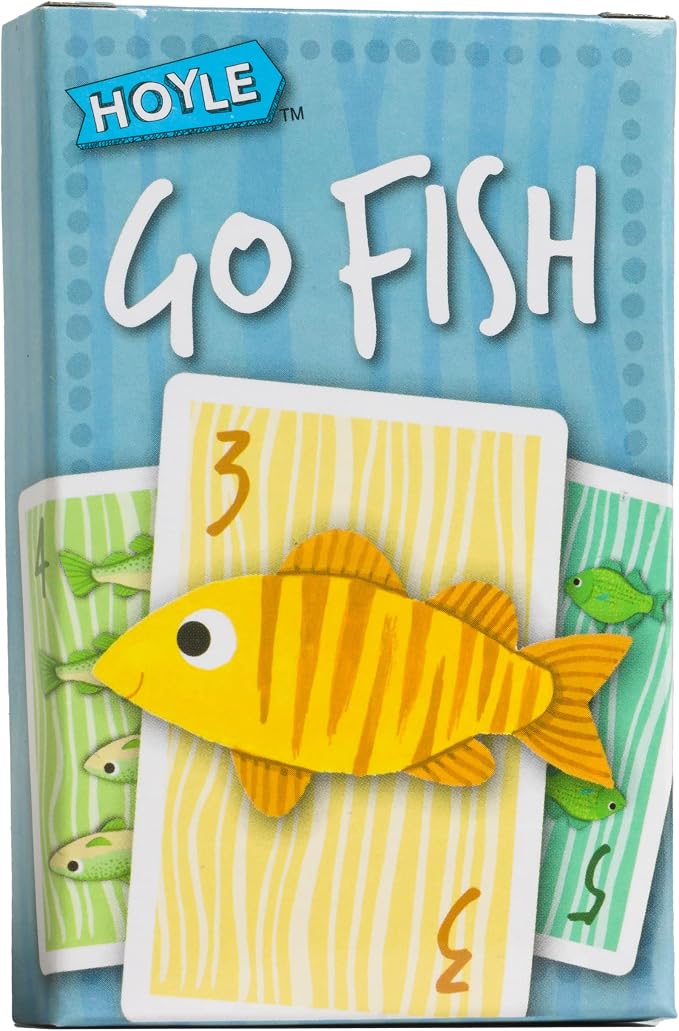 Hoyle 6-in-1 Kids Card Game Pack Go Fish Memory Old Maid Ages 3 Plus | 6 games in 1 pack Go Fish Memory Old Maid Crazy Eights Slap Jack and Matching, Ages 3 and up, 15 minutes or less