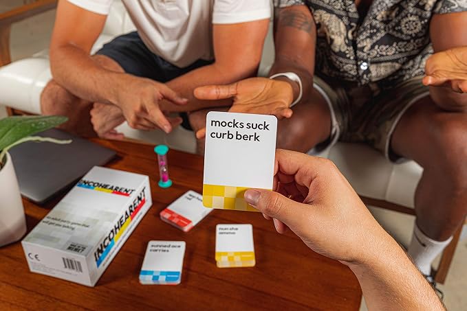 Incohearent by Relatable – Guess the Gibberish Party Game for Adults, Funny Card Game Activity for Groups, Bachelorette Party Favorite, Summer Fun for Game Night, Travel-Friendly with 300 Cards