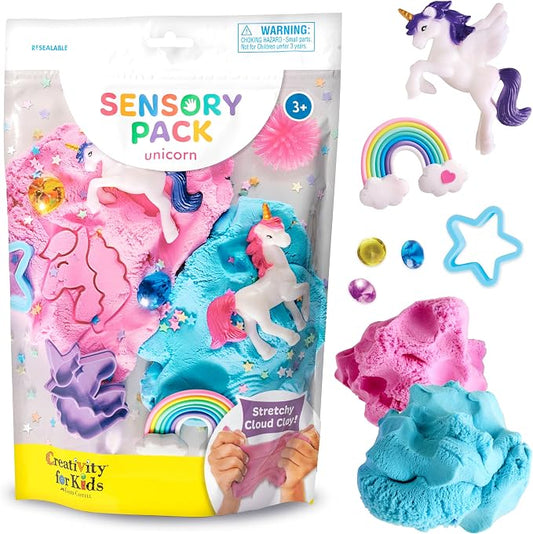 Creativity for Kids Sensory Pack: Unicorn | Screen Free Summer Activities | Sensory Toys for Toddlers | Unicorn Gifts for Girls, Toddler Activities Easy on the Go (Ages 3+)