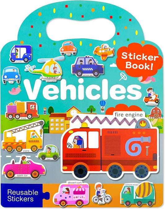 Benresive Reusable Sticker Book for Toddlers, Stickers for Kids, Travel Toy | Toddler Toys, Boys Girls Birthday Gifts, Airplane & Road Trip Essentials Kids, No Mess Waterproof Toddler Crafts Activities