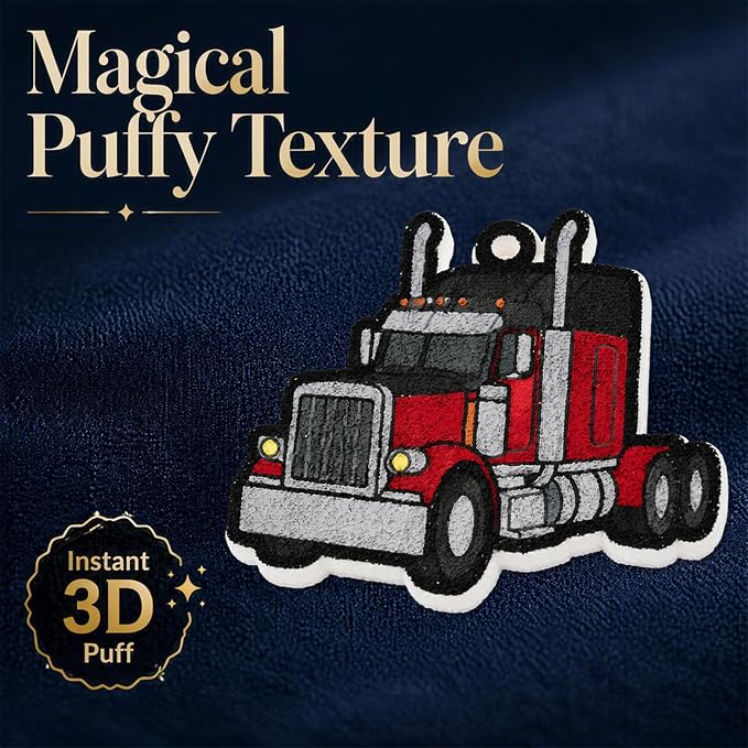 MWOMGLP Magic Foam Texture Painting Kit, 16 Pack DIY Puffy Foam Art Craft Set for Kids, 3D Sensory Painting Paper with Colorful Foam Sheets, Creative Gift for Boys Girls Ages 3+(Color Car)
