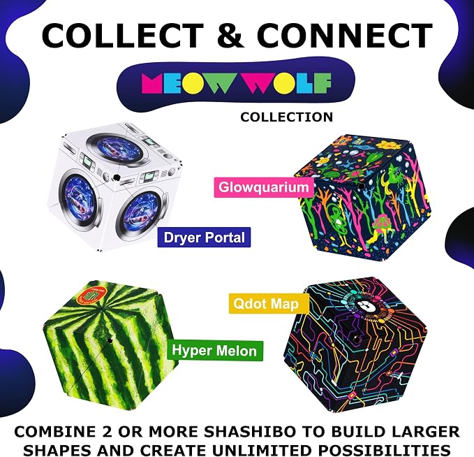 Shashibo DODECA Magnetic Puzzle Cube, Stress Relief Fidget Toy | 100+ Possible Shapes, Sensory Fidget Toy For Adults & Kids, Fun Shape Shifting Puzzle Box For All Ages