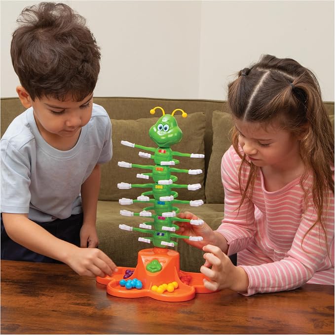 Giggle Wiggle Board Games for Kids, Family Game Night, Hand-Eye Coordination, Preschool Games, The Wiggle Race to Get Your Marbles to The Top Game, Ages 4+, Batteries Not Included