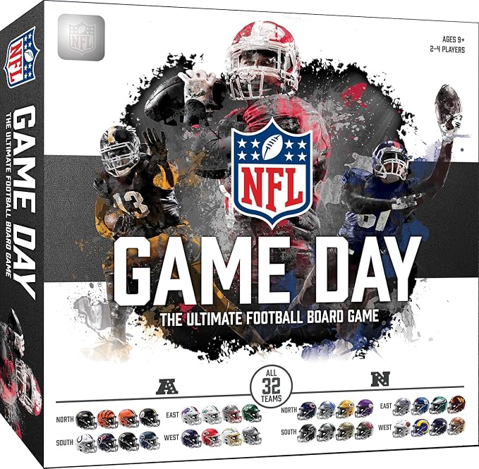 MasterPieces NFL Gameday Board Game | Football Strategy Game | for Ages 9+ | Official NFL board game with all 32 teams, football strategy play for ages 9+, family game night, parties & 2-4 players fun!!
