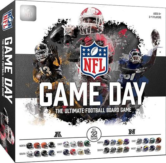 MasterPieces NFL Gameday Board Game | Football Strategy Game | for Ages 9+ | Official NFL board game with all 32 teams, football strategy play for ages 9+, family game night, parties & 2-4 players fun!!