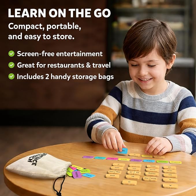 Skillmatics Sentence Search – Educational Board Game, Learning Toy for Kids | Sentence Building Activity, Creative Word Play, Screen-Free Fun, 120+ Tiles (1.3 x 1 Inches), Gift for Ages 5, 6, 7, 8