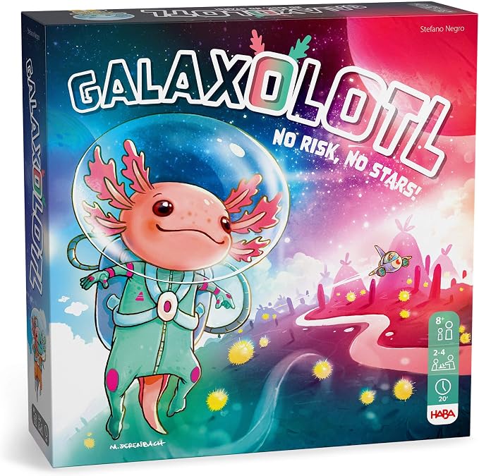 HABA Galaxolotl – Math-Based Strategy Kids Card Games for Ages 8+, Space-Themed Kids Board Games for Family Night