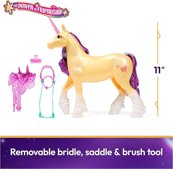 Unicorn Academy 11-inch Leaf Figure, Dolls & Unicorn Toys, Ages 4+ | Power of Friendship, Poseable Head, Brushable Mane & Tail, Recreate Show Moments, Storytelling Play, Birthday Gifts for Girls