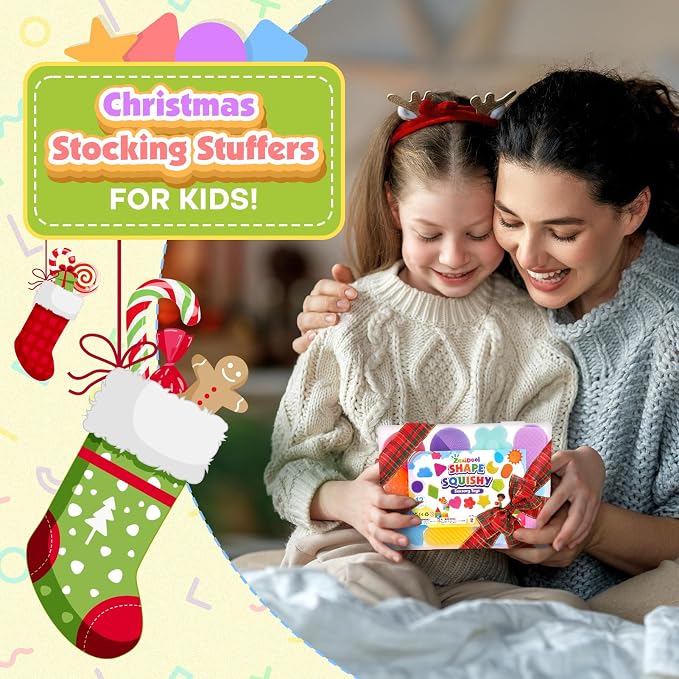 Squishy Fidget Toy Kids Toddlers: 12Pcs Soft Textured Sensory Toys for ADHD | Sensory Fidget Toys for Autistic Children, Classroom Calming Fidgets for Autism, Baby Travel Essential Squeeze Gifts Girl Boy