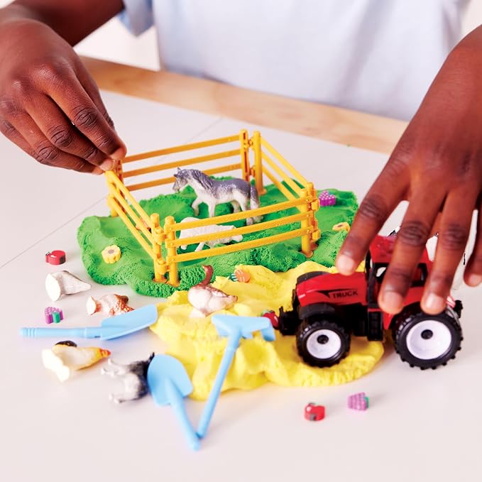 Creativity for Kids Sensory Pack: Farm, Sensory Toys for Toddlers, Pretend Play Farm Animals for Kids, Toddler Travel Toys & Screen Free Summer Supplies (Ages 3+)