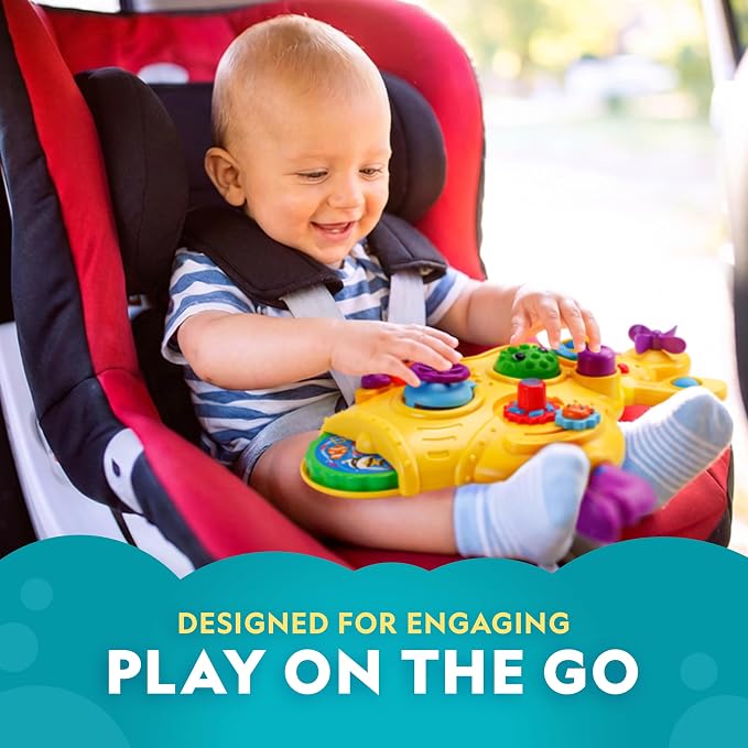 National Geographic Kids Submarine Busy Board for For 1+ Year Old | Toddler Sensory Board, Activity Board, 15+ Interactive Elements, Fine Motor Skills, Cause & Effect Play